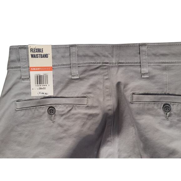 Men's Dockers Lt. Grey Ultimate Chino pants Slim Fit Smart 360 Flex 28x32 - Picture 6 of 8